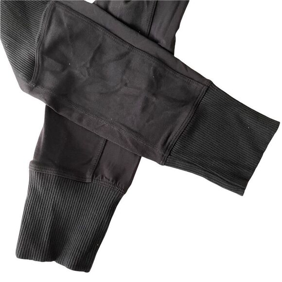 ATHLETA Excursion Hybrid Tight Black Leggings Ribbed Cuffed Hems Size XS‎ - Picture 5 of 10